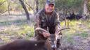By Frank Gentile, Hopewell, N.Y.

It was October 2011, and I was back in my Chevy Tahoe on my way to another hunt. This time, instead of my son, I was traveling with my hunting buddies. My buddies and I had been on plenty of trips together before but never to Texas! Between the four of us and gear for six (two of our team opted to fly from New York to San Antonio), every single spare inch of space in the truck had been utilized.

With each of us taking turns driving, we made it to Texas in about 20 hours. We got dinner and hotel rooms in Texarkana, and were back on the road early the next morning. With a day to spare before we were due at our hunting camp in Hondo, Texas, we headed south with plans to enjoy the city of San Antonio along the way. In San Antonio, we explored the Alamo, the River Walk and the Buckhorn Saloon and Texas Ranger Museum. What a great city!

Our first order of business after arriving at the camp the next morning was to make sure that our rifles were on target. With that complete, we were off to our first afternoon hunt. At this camp, there was one guide for every hunter, and your guide stayed out with you the entire time. The treestands were made of fiberglass and completely enclosed. This was exciting. It was also my first time hunting whitetails on active feeders. The feeders were located about 100 yards directly in front of my treestand, and I had about 150 yards to my left and right of clear shooting. When the feeders went off, they reminded me of the ringing of a dinner bell; I never in my life saw so many deer in front of me at one time! The guide was very clear in designating what I could and couldn’t shoot: I was paid up for a deer in the 130- to 140-class range. Despite my excitement over seeing all of those deer in one place, the right deer didn’t show. It was not the day for my shot. Dinner back at the camp was great, but breakfast came very early, so a good night’s sleep was my plan.

I was back in the same stand the next morning. It was early and still pretty dark. I thought I had seen some movement but couldn’t see exactly what it was. As the day woke up, the feeder went off, and once again, deer were everywhere! I’ve still never seen so much horn in one place!

About 150 yards to my right was a lonely buck. He was feeding and getting closer. As I picked up my binocular to get a closer look, my guide remarked, “Nice deer.” As I studied him, I noticed some movement on the ground, and to my surprise, feeding right next to the deer was a raccoon. The raccoon fed and moved closer to the buck, and at this point, I didn’t care about the feeder or the dozen or so deer to my left. I was completely focused on this odd duo.

The deer kept cutting the distance, as did the raccoon, and was about 50 yards away—just as I was thinking what a nice trophy he would be—when the big let-down came from my guide: “I think he’s over 140.” My eyes still didn’t waver from those two animals. Now they were coming towards the treestand, stopping here and there to eat. Even my guide couldn’t get over how content these two animals were in each other’s presence.

Knowing that this may not be the one for me due to his size, my eyes roamed over the remaining deer at the feeder. Two nice looking bucks were nearby, but were obviously out of my class—they were at least in the 200-inch range, too big for my wallet. I turned over to the guide, who had now taken a photo of the deer with his “rangefinder-camcorder-cell phone” to send to his foreman in hopes of getting the go-ahead for a shot. I couldn’t believe how detailed the rack looked on this 4-inch screen. I didn’t want to let this one get away, and I soon found out that I didn’t have to.

My guide received the green light from his foreman, and tapped me on my shoulder to take the deer.

By now, the deer had started to move farther away, about 140 yards, still feeding and walking. My heart was pounding, and once again doing double-time. I had the buck in my scope, and when he turned broadside to look at the raccoon I took the shot. He went down as if hit by a locomotive. It is amazing what a 150-grain bullet can do.

Back at camp, it was measuring time. It turns out the guide was spot-on and was right to be cautious. The big 8-point buck measured 139⅝ inches.