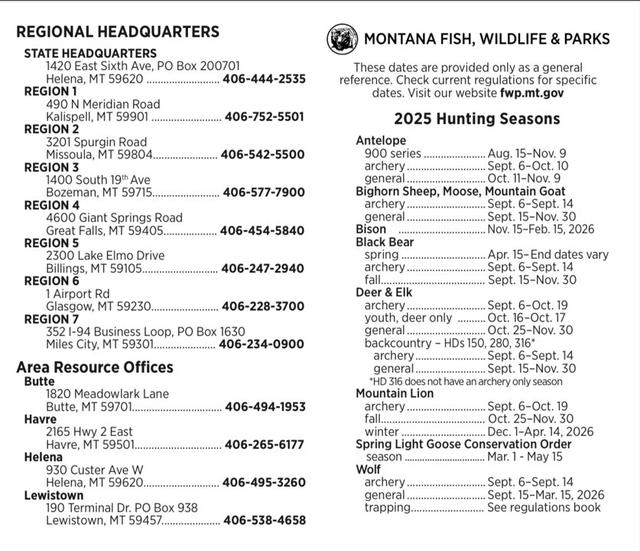HUNTING SEASONS IN MONTANA 2025–26: Deer Hunting, Big Game and Small Game, Licenses, and Regulations Guide