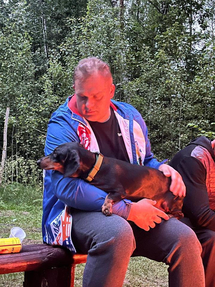 Вечер у костра , выбрались на палатки