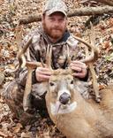 Congrats to Larry Knight on his once in a lifetime 19-point buck he just shot at 38 yards following a doe in Indiana. That will sure be an impossible one to beat! Enjoy t