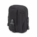 Black Belt Waist Pouch
Compact Molle design, easily connect to molle vest, belt and bag.Large storage space
Two zip compartments allow for neat organization and quick acc