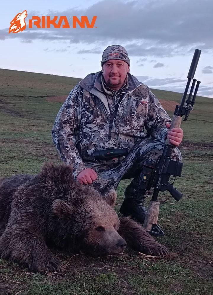 Right now Ivan Klipatsky is in the Karachay-Cherkess Republic, where he had a successful bear hunt in the mountains at night!