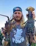 Not fishing, not spear fishing, I guess it’s more like hunting! Tracked these lobsters down last night for my first ones

