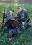 Had a lot of fun with this guy and my 410 had 4 toms come right by me 20 yards out. My dad told me to shoot the fist one i see and thats what happend!
