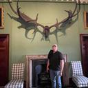 HOLY ELK!  Look what we found at the Kilkenny Castle in Ireland. They are REAL antlers from a prehistoric Irish elk! AND (according to our guide) they are mounted on the 