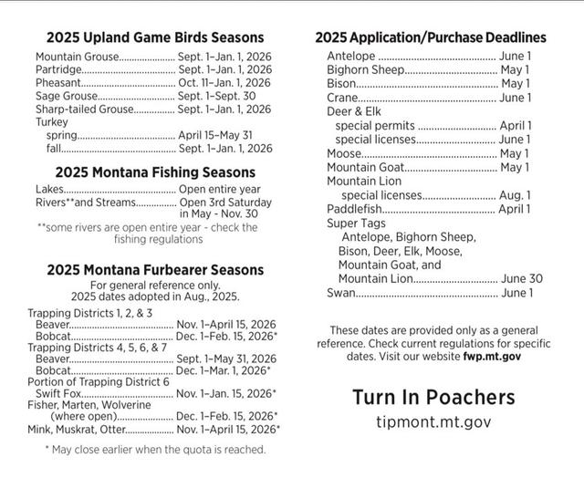 HUNTING SEASONS IN MONTANA 2025–26: Deer Hunting, Big Game and Small Game, Licenses, and Regulations Guide