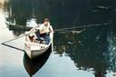 Soviet football player and goalkeeper Lev Yashin on a fishing trip. USSR, 1960.

Lev Yashin remains the only goalkeeper awarded Ballon d'Or (the Golden Ball).