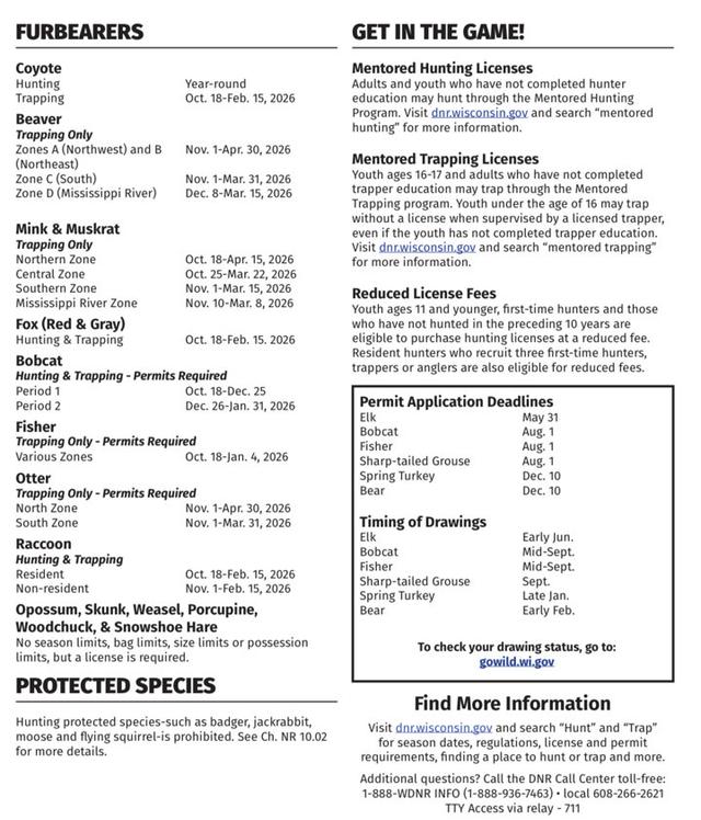 Hunting Seasons in Wisconsin 2025: Big Game and Small Game, Licenses, and Regulations Guide