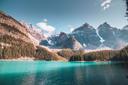 Banff National Park, Canada

The glacial lakes in Canada's first national park have some of the bluest water you've ever seen. Even if you're not particularly outdoorsy, you can still admire the views from one of the cozy and luxurious lakeside lodges throughout the park, like the Fairmont Chateau Lake Louise.