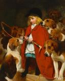 Obraz: brytyjski malarz. Charles Burton Barber (1845–1894) - "Nowy bicz"