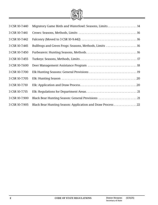 Hunting Seasons in Missouri 2025–26: Big Game and Small Game, Licenses, and Regulations Guide