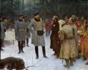 Первый из государей, кого можно назвать охотником, — Игорь Рюрикович

Алексей Михайлович имел штат из 300 смотрителей за птицами

У каждого царя были свои предпочтения в охоте. Вот Алексею Михайловичу особое удовольствие доставляла соколиная охота. Он живым образным языком написал «Урядник сокольничьего пути», в котором излагаются основные правила охоты и особый устав сокольника. Царь имел штат из трехсот смотрителей за птицами. Эта книга была высоко оценена его современниками и является важным памятником древнерусской литературы. Также Алексей Михайлович любил выезжать на псовую ловлю. Когда он покидал город, то просил никого из подданных его не беспокоить.